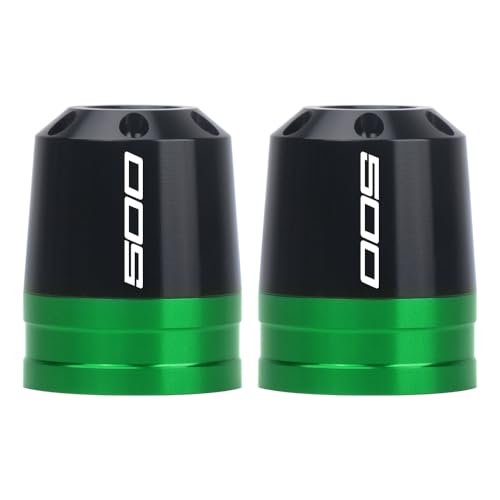 Motorcycle Bar End Sliders For Ninja 500 2024-2025 Handlebar End Crash Protectors CNC Aluminum Handlebar Weights ninja 500 Accessories (Green) - color: Green