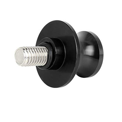 F FIERCE CYCLE 10mm CNC Swingarm Spool Stand Bobbins Starting Frame Screw Swing Arm Sliders Spools Universal Black for Motorcycle - color: Black
