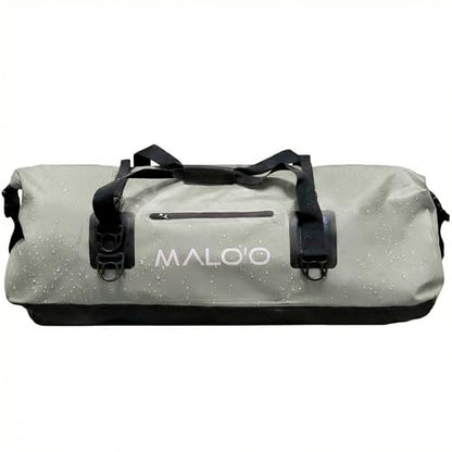 Malo’o Waterproof Dry Duffel, Heavy-Duty Roll Top Waterproof Gear Bag with Shoulder Strap & Molle Loops, Marine Duffel for Kayaking, Boating, Camping, Beach & Travel, Grey, 100L - color: Grey, size: 100L