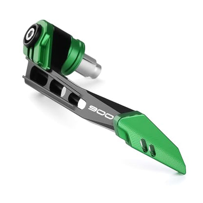 Motorcycle Brake Clutch Lever Guards Bar End Handguard Compatible with K.awasaki Z900 2025 2024 2023 2022 2021 2020 2019 2018 2017 | Handlebar Protector Z 900 ZR900 Accessories (Green) - color: Green