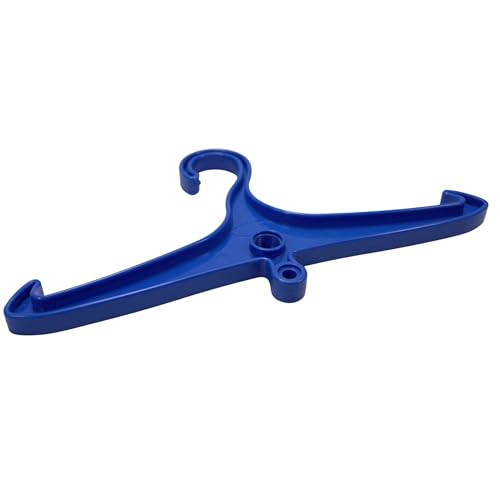 Scuba Choice Wetsuit & Drysuit Hanger – Heavy-Duty Hanger for BCD, Wetsuits & Scuba Gear Storage, Drying & Organization - color: Blue (Anti-slip)