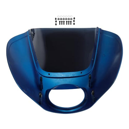 Front Headlight Quarter Fairing Windshield Fit For Harley Low Rider FXLR S FXLRS 2018-2025 Street Bob FXBB FXBBS 2018-2025 Softail Standard FXST 2020-2024 Electric Blue - color: Fairing Electric Blue #5