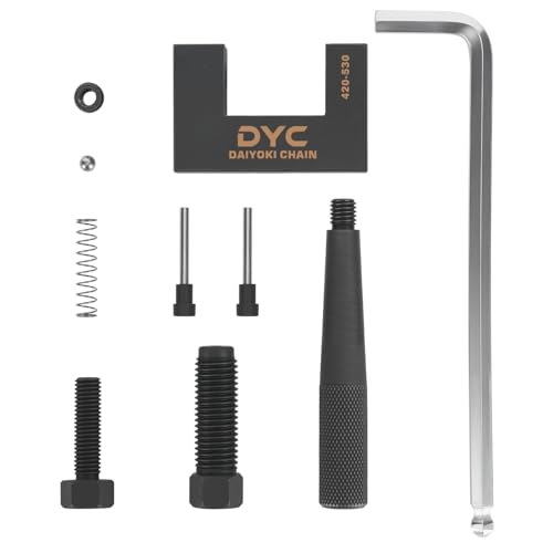DYC Professional Chain Breaker Tool 420–530 with 2 Replaceable Cutting Pins & Hex Key, Fits 40/410/415/420/428/50/520/525/530 Roller Chain for Motorcycle/ATV/Mini Bike/Pit Bike/Dirt Bike & Go Kart - size: PRO Chain Breaker 420-530