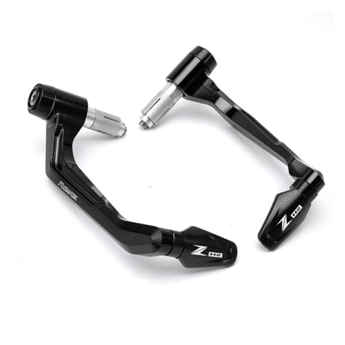for Kawasaki ZH2 2019-2021 Motorcycle CNC Handlebar Grips Brake Clutch Levers Guard Protector (Color : Black) - color: Black