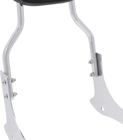 Chrome Motorcycle Rear Seat Backrest Sissy Bar Back Rest Compatible For Yamaha Vstar 1100 XVS 1100 DragStar 1100 Classic (Chrome)