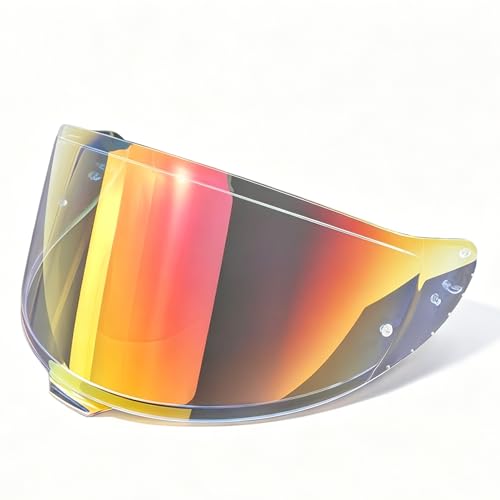 Shoei RF-1400 Helmet Visor Replacement for X15 CWR-F2 RF-1400 Z8 NXR2, CWR-F2 Shield Windshield Anti-Scratch UV Protection (Aurora Red) - color: Aurora Red