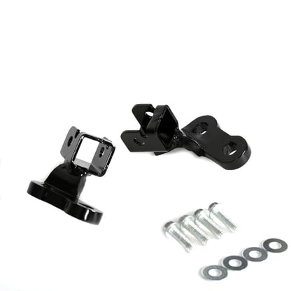 Footpeg Footrest Lowering Mounts Brackets Compatible With KLR650 2022 2023-1" 25mm Black - color: Black1