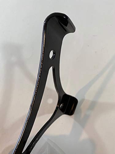 Gloss Black Tourer Mounting Triangle Passenger Sissy Bar Backrest Pad Bracket Mount Harley Davidson 1987-2024 Touring Street Glide Road King Ultra Electra Classic 18-24 Softail Fat Boy Slim Breakout