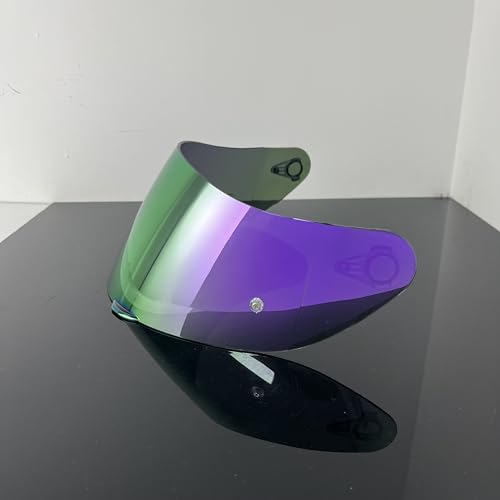 902 Helmet Visor Replacement,Motorcycle Helmet Face Shield for ILM 902,902L,902BT (Revo Deep Purple-Day Use Only) - color: Revo Deep Purple-day Use Only
