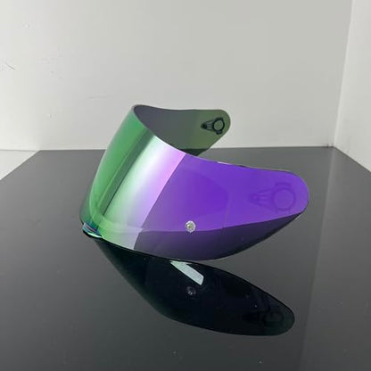 902 Helmet Visor Replacement,Motorcycle Helmet Face Shield for ILM 902,902L,902BT (Revo Deep Purple-Day Use Only) - color: Revo Deep Purple-day Use Only