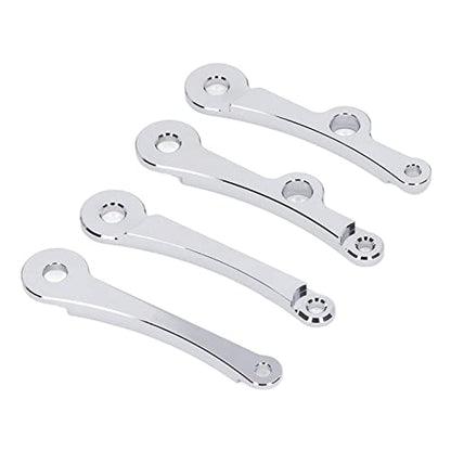 Motorcycle Headlight Mount Bracket Universal | CNC Aluminium Clamp for 39-41mm Fork Tubes, Sturdy Turn Signal Holder, Modified Replacement Part, Silver