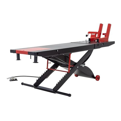 Motorcycle Lift Table, Pneumatic, 1,500 lb, ProLift, 31.25" H, Jack, Black Widow