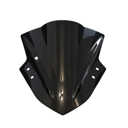 Windshield Screen Wind Deflector For Ninja 250 For Ninja 300 2013 2014 2015 2016 2017 Windscreen Windshield Visor Wind Screen Deflectors Shield(Black) - color: Black