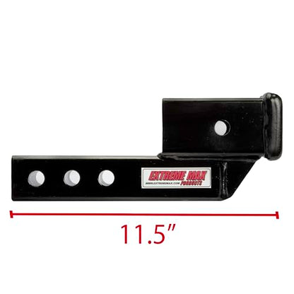 EXTAI Extreme Max 5001.6507 Solid Shank Receiver Extension - 2" Rise, Includes Two Hitch Pins - size: 2" Rise