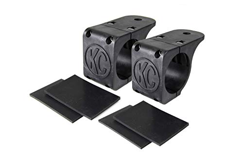 KC HiLiTES 73081 Tube Clamp Light Mounting Bracket Set for 2.25" to 2.5" Bar (Pair) - size: 2.25" to 2.5", style: Pair