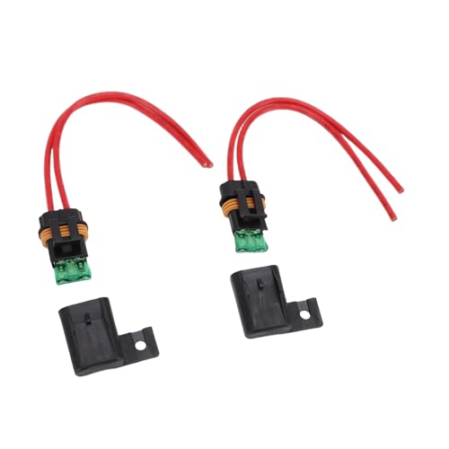 Fafeicy 2PCS 12AWG Holders, Water Proof Cover Kit with 30A Standard and Silicone Gaskets, for ATO ATC Car RV Truck Boat 12V 24V Vehicles
