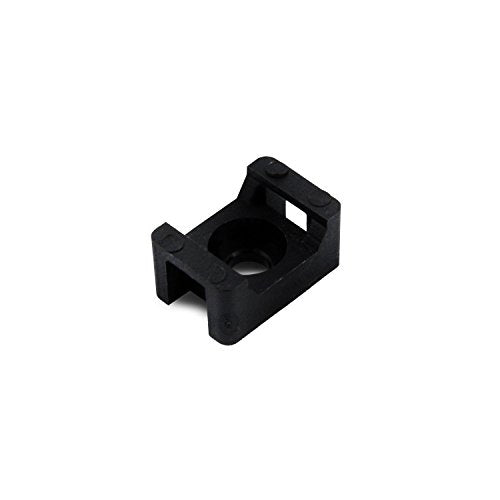 QualGear CM1-B-100-P Cable Tie Mount, Black - color: Black, size: Pack of 1