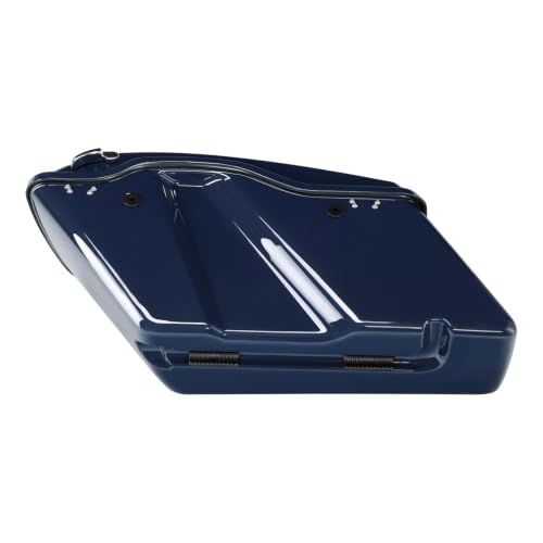 HR3 Billiard Blue Hard Saddlebags Compatible with 2019 Street Glide Special FLHXS Road Glide Special FLTRXS Fit for 2014-2023 Harley Touring Road King Road Glide Street Glide Electra Glide - color: Billiard Blue