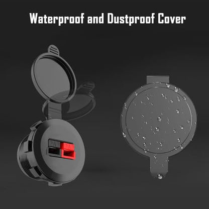Anderson Power Pole Connector with a Weather Tight Cover, Waterproof Quick Connect Wire Connectors 45 Amp PP15 to 45, Power Pole Cover for Smart Battery Box, Marine Boat, Motorcycle, Truck RV - style: PP15-30-45