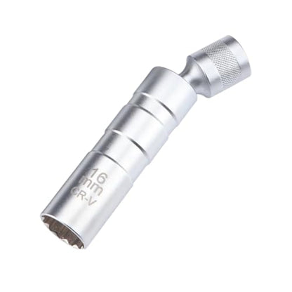 Resze 5/8-Inch（16mm） Thin Wall Spark Plug Socket,12 Points 3/8" Drive Spark Plug Socket,Car Tools,Magnetic Rotating,360-Degree Swivel,Suitable for Most Motorcycle,Car,SUV - size: Short 5/8"（16mm）