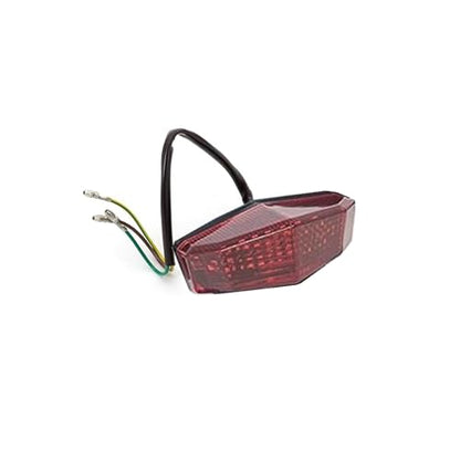 12V Universal 12 LED Motorcycle Rear Tail Light Brake Stop Running TAIL LIGHT Compatible With ATV Dirt Bike Dual Sport (Red) - color: Red
