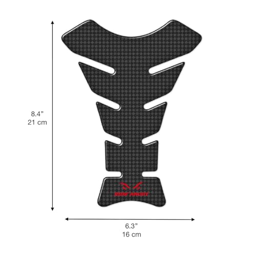 Ride Angry Premium Motorcycle Tank Pad (Carbon, Standard) - color: Carbon, size: Standard