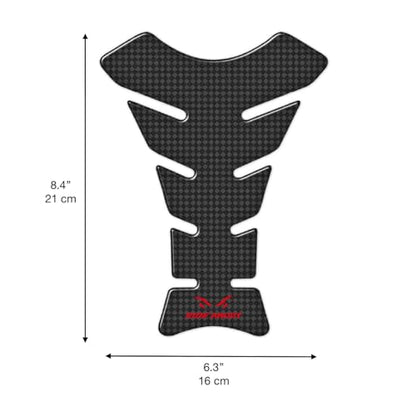 Ride Angry Premium Motorcycle Tank Pad (Carbon, Standard) - color: Carbon, size: Standard