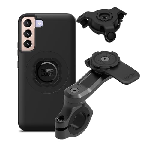 Quad Lock Motorcycle Handlebar Mount PRO Kit with Vibration Dampener and MAG Phone Case for Samsung Galaxy S22 Plus - size: Galaxy S22+