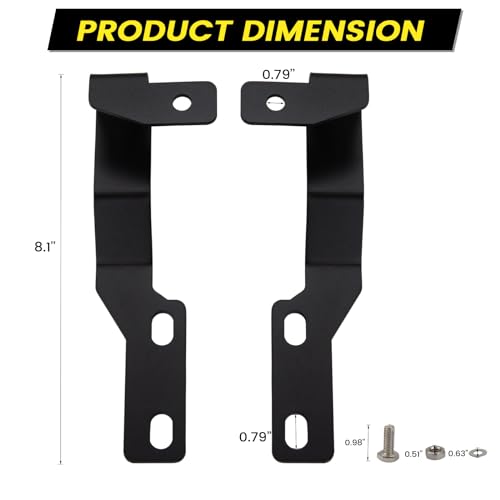 Ditch Hinge LED Light Brackets Hood Mount Brackets Compatible with 2nd Gen Toyota Tacoma 2005-2015 for Auxiliary Offroad LED Pod Light Work Light - size: For Tacoma 2005-2015