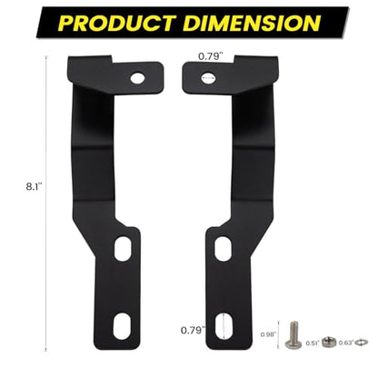 Ditch Hinge LED Light Brackets Hood Mount Brackets Compatible with 2nd Gen Toyota Tacoma 2005-2015 for Auxiliary Offroad LED Pod Light Work Light - size: For Tacoma 2005-2015