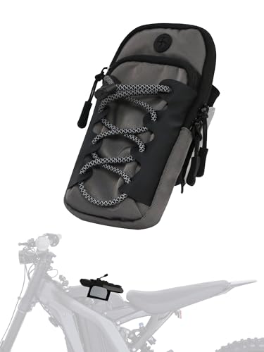 JFG RACING Frame Battery Bag for Electric Dirt Bike,Motorcycle Cover Storage Pouch for E Dirtbike Yozma IN10/Tutti Soleil 01/Surron Light Bee/E Ride Pro S SS SR/Talaria MX3 MX4 MX5 Ebike Accessories - color: Grey, size: 7.36"Lx 3.54"W