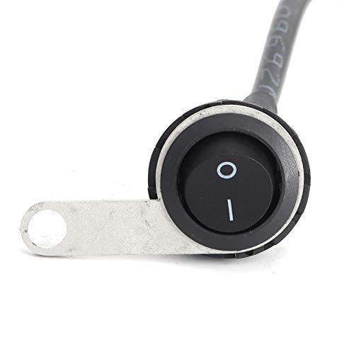 Single Steel Spotlight Handlebar Light Switch Motorcycle ATVs 22mm, Return Button for Common Lights, Hazard Lights, Fog Lights, Headlights