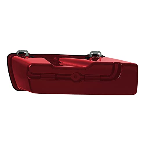 SLMOTO Red Hard Saddlebag Fit For Touring Road King, Road Glide, Street Glide, Electra Glide, Ultra-Classic FLT, FLHT, FLHTCU, FLHRC 1994-2013 - color: Red