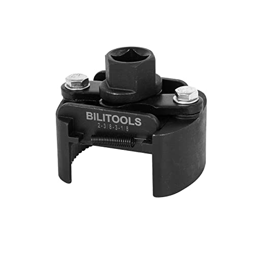 BILITOOLS Universal Oil Filter Wrench Removal Tool Adjustable, 60-80mm (2.36-3.15 inch), 1/2" Drive - size: 60-80mm