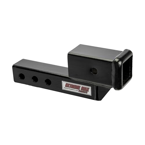 EXTAI Extreme Max 5001.6507 Solid Shank Receiver Extension - 2" Rise, Includes Two Hitch Pins - size: 2" Rise