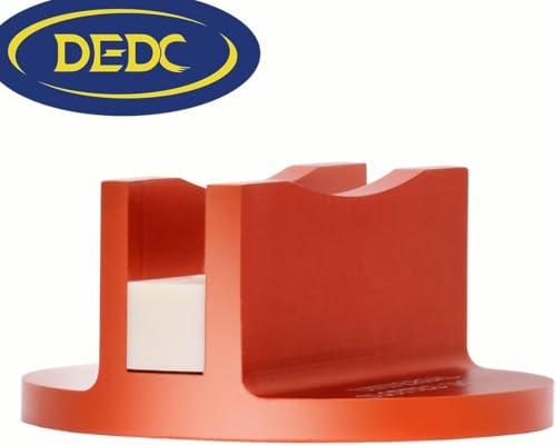 DEDC Universal Aluminum Grooved Magnetic Jack Pad, Jacking Puck Pinch Weld Frame Rail Adapter, Oil Change Mush Haves, Change Tire Repair Tires Oil Must Have, for Car SUV Truck Pickup Sedan MPV Wagon - size: Orange 1 Pc
