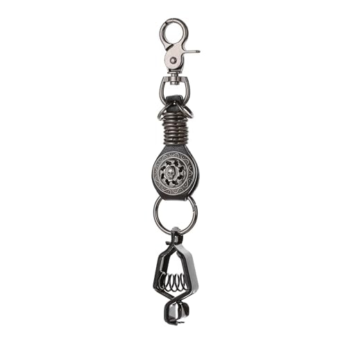 Heavy Duty Glove & Hat Clip with Carabiner, All-Metal Spring Clamp Work Glove Holder for Tool Belt, Harness, Backpack - style: Sigil