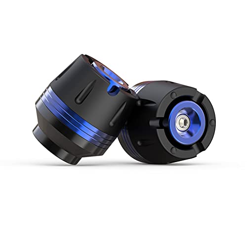 CNC Front Fork Frame Sliders Wheel Crash Protector Anti Crash Falling Protection Universal for Motorcycles Motorbikes Moped Scooters (Blue)