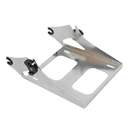 TCMT King Motorcycle Trunk Box Backrest Detachable Mounting Rack Fit For Harley 2014-2025 Touring CVO Road King Road Glide Street Glide Electra Glide Pack - color: Style A Chrome 2 Up Rack#1