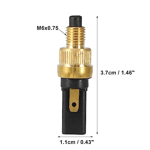 X AUTOHAUX 2pcs 6mm Motorcycle Brake Tail Light Front Rear Brake Clutch Switch Plug Universal for Motorcycle Scooter