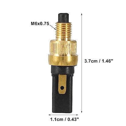 X AUTOHAUX 2pcs 6mm Motorcycle Brake Tail Light Front Rear Brake Clutch Switch Plug Universal for Motorcycle Scooter