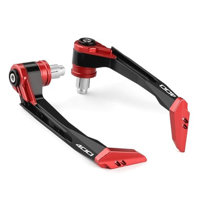 Motorcycle Brake Clutch Lever Guards Bar End Handguard Compatible With Ninja 400 2018 2019 2020 2021 2022 2023 | Handlebar Protector Ninja400 EX400 Accessories (red) - color: red
