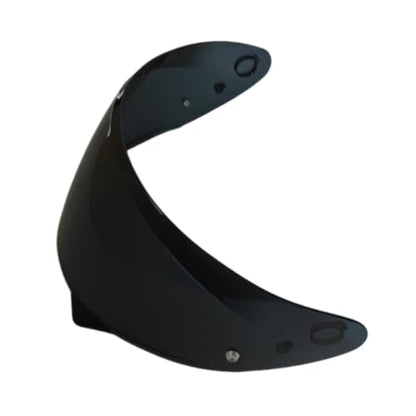 HJ-34P Helmet Visor Replacement, Motorcycle Helmet Visor Face Shield Compatible with HJC C10 (Deep Smoke) - color: Deep Smoke