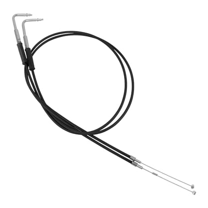35.4" 39" 43" 47" 51" 55" 59" Stainless Steel Throttle Cable Wire Kit Idle Cable Compatible with Harley Dyna Softail XL 883 1200 Fat Boy Heritage Road King Throttle Clutch Cable Wire(35.4") - size: 35.4"