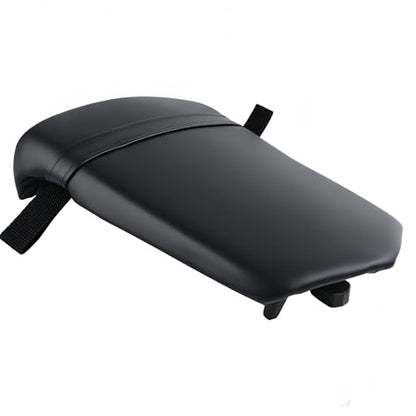 Rear Passenger Seat Pillion Cushion Fit for Yamaha YZF R1 2000 2001 - Black Synthetic Leather Replacement Pad - Motorcycle Sportbike Saddle Assembly with Strap - size: Yamaha R1 00-01