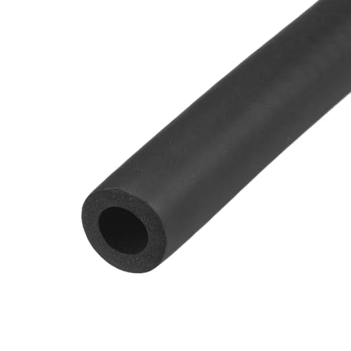 uxcell Foam Tubing for Handle Grip Support, Pipe Insulation Outside Pipe Lagging, 13mm(1/2") ID 23mm OD 1m Black - color: Black, size: 13mm x 23mm