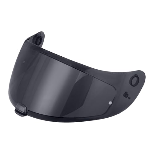 C70 Helmet Visor Replacement Face Shield Compatible with C70/ HJ20M/ FG-17/ FG-ST/IS-17 Motorcycle Helmets (Black) - color: Black