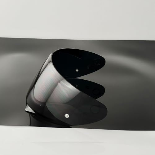HJ-34P Helmet Visor Replacement for HJC C10.Motorcycle Helmet Shield UV Protection Compatible with HJC C10 (Deep Black) - color: Deep Black