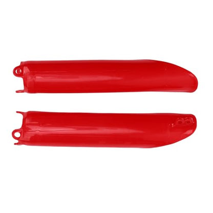 Aramox 1 Pair Front Fork Guard Shock Covers, Front Shock for CR125 CR250 CR500 1993-2007, CRF250R 2004-2018 Red