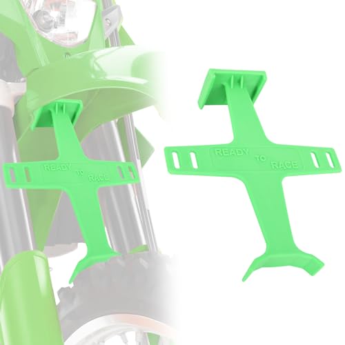 Universal Motorcycle Fork Guard Suspension Support Brace Transportation Tool Tie Down Seal Saver Protection Plastic For Dirt Bike Motocross Accessories Green - color: green